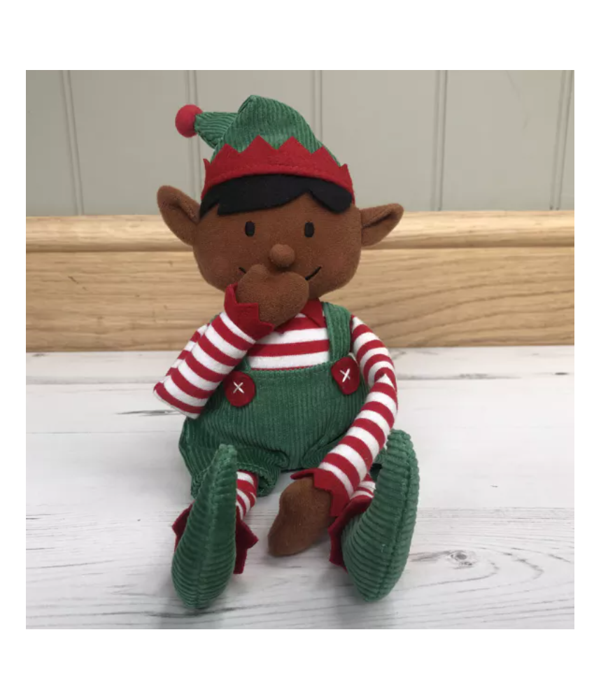 Garçon peau foncée - lutin farceur de Noël - Elf on the shelf for